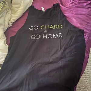 Organic Girl Black Tank Top size XL